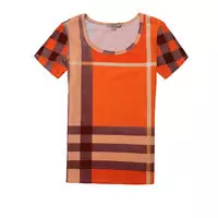 2013 burberry t-shirt mujer populaire coton london brit orange